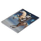 Ein Astronaut reiten im Weltraum Notizblock (Linke Seite)