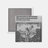 Ein Astronom, der aufblickt Magnet (Vorderseite/Rückseite)