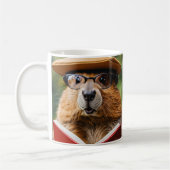 Ein Atelierbiber mit überdimensionaler Brille Kaffeetasse (Links)