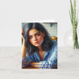 Ein Atem der Inspiration Dankeskarte