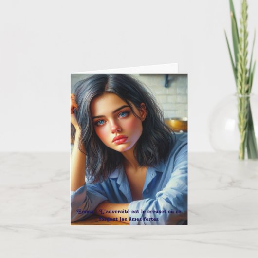 Ein Atem der Inspiration Dankeskarte (Vorderseite)