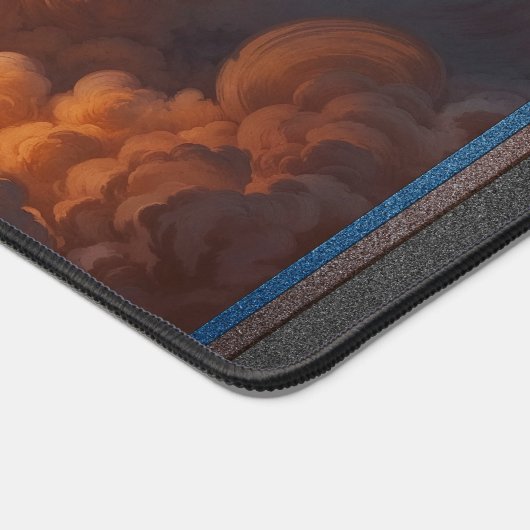 Ein atemberaubender Raketenstart für den Retro-Fus Schreibtischunterlage (Ecke)