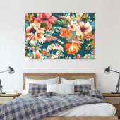 Ein Atemberaubender Sommer mit Blumen wie Malerei Leinwanddruck (Insitu (Schlafzimmer))