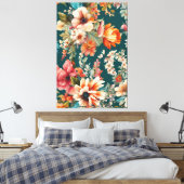 Ein Atemberaubender Sommer mit Blumen wie Malerei Leinwanddruck (Insitu (Schlafzimmer))