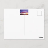 Ein atemberaubender Sonnenuntergang über dem Meer Postkarte (Rückseite)