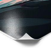 Ein atemberaubender Sonnenuntergang über farbenprä Fotodruck (Ecke)