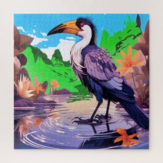 Ein atemberaubender Vogel Puzzle (Vertikal)