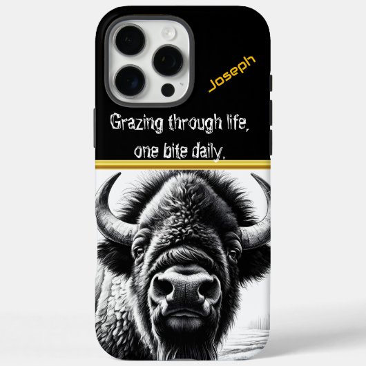 Ein atemberaubendes Buffalo in ruhiger Natur Case-Mate iPhone Hülle (Rückseite)