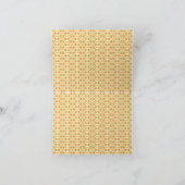 ein Atemberaubendes Gelb- und Weißhintergrunddesig Dankeskarte (Innenseite)