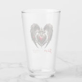 Ein atemberaubendes gotisches Herz Glas (Rückseite)