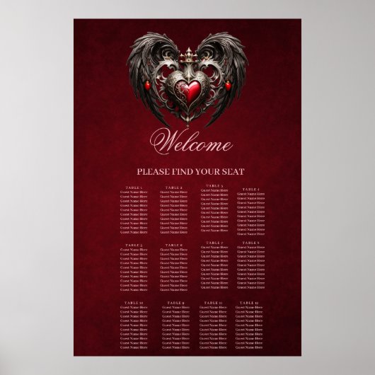 Ein atemberaubendes gotisches Herz Poster (Vorne)