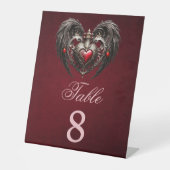 Ein atemberaubendes gotisches Herz Sockelschild (Vorderseite)