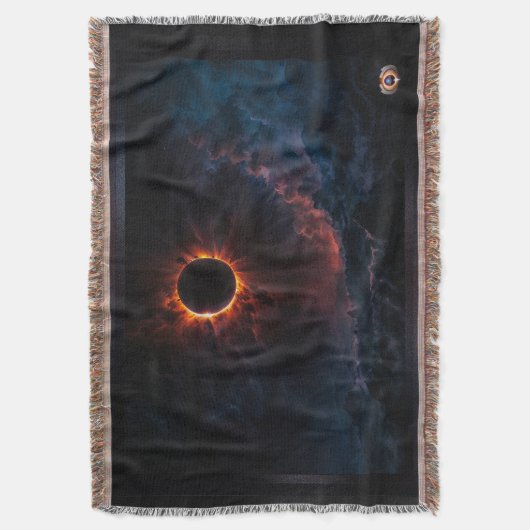 Ein atemberaubendes Sonnenbad Eclipse Kunst von Xz Decke (Vorderseite Vertikal)