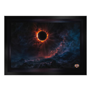 Ein atemberaubendes Sonnenbad Eclipse Kunst von Xz Fotodruck