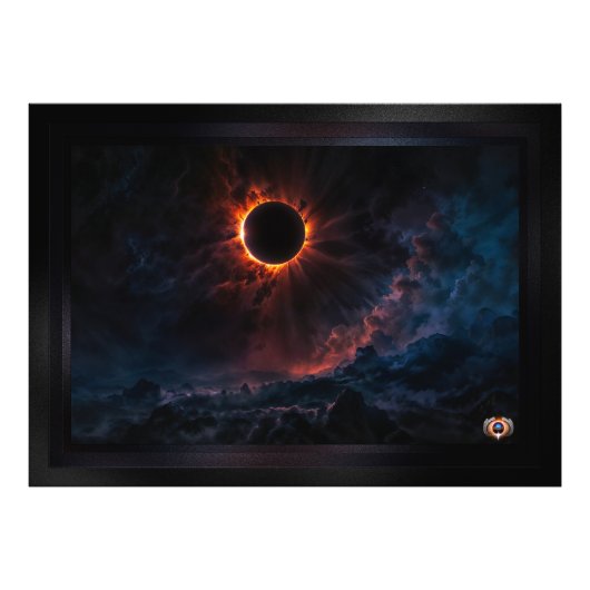 Ein atemberaubendes Sonnenbad Eclipse Kunst von Xz Fotodruck (Vorne)