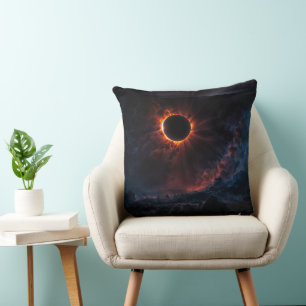 Ein atemberaubendes Sonnenbad Eclipse Kunst von Xz Kissen
