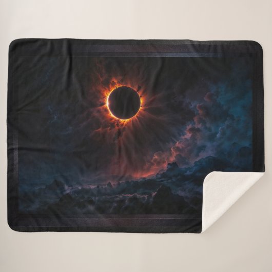 Ein atemberaubendes Sonnenbad Eclipse Kunst von Xz Sherpadecke (Vorderseite (Horizontal))