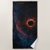 Ein atemberaubendes Sonnenbad Eclipse Kunst von Xz Strandtuch (Vorderseite)
