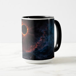 Ein atemberaubendes Sonnenbad Eclipse Kunst von Xz Tasse