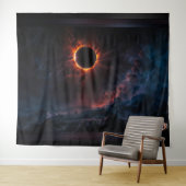 Ein atemberaubendes Sonnenbad Eclipse Kunst von Xz Wandteppich (Beispiel (Horizontal))