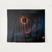 Ein atemberaubendes Sonnenbad Eclipse Kunst von Xz Wandteppich (Vorderseite (Horizontal))
