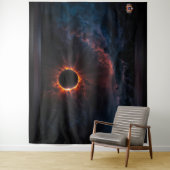 Ein atemberaubendes Sonnenbad Eclipse Kunst von Xz Wandteppich (Beispiel)