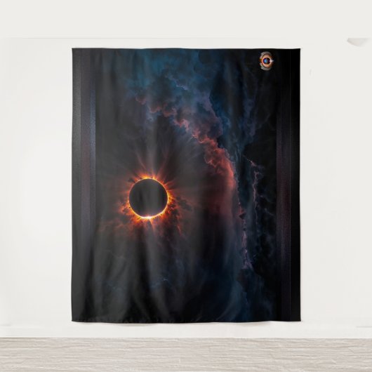 Ein atemberaubendes Sonnenbad Eclipse Kunst von Xz Wandteppich (Vorderseite)