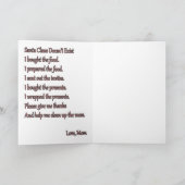 Ein atheistischer Weihnachtsgruß Feiertagskarte (Innenseite)