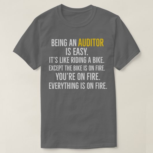 Ein Auditor zu sein ist einfach T-Shirt (Design vorne)