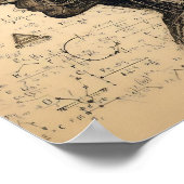 Ein auf einem Datenblatt überlagerter Mensch Poster (Ecke)