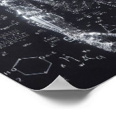 Ein auf einem Datenblatt überlagerter Mensch Poster (Ecke)