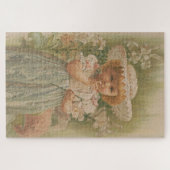 "Ein aufblühendes Ostern" Vintage-Illustration, ca Puzzle (Horizontal)