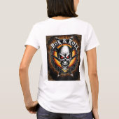 Ein auffallendes "Skull" Rock and Roll Band T-Shirt (Rückseite)