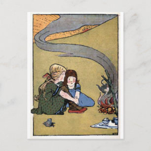 Ein aufgepaßter Kessel kocht nie Vintages Postkarte