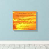 "Ein aufgeschobener Traum - aufstrebende" Leinwand (Insitu (Holzboden))