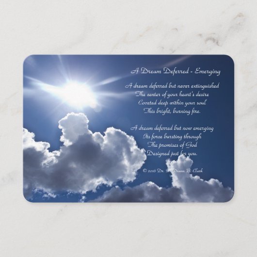 " Ein aufgeschobener Traum - Entstehendes" 3x5 Mat (Vorderseite)