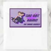 Ein Aufkleber für benutzerdefinierte Skateboarder (Tasche)