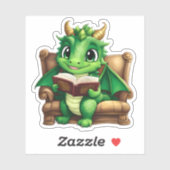 Ein Aufkleber für den grünen Drachen (Blatt)