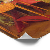 Ein aufmerksamer Besucher Poster (Ecke)