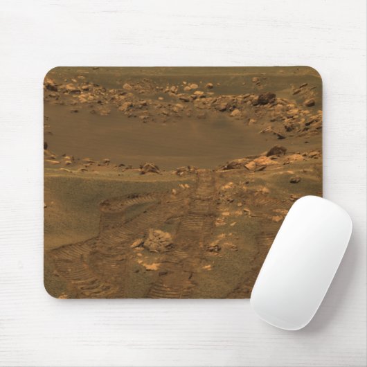 Ein Aufprallkrater in der Region Meridian Planum Mousepad (Mit Mouse)