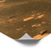 Ein Aufprallkrater in der Region Meridian Planum Poster (Ecke)