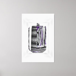 Ein aufrechtes Gefäß Leinwanddruck