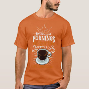 Ein aufregender Morgen mit Caf Americano T-Shirt