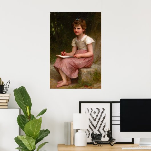 Ein Aufruf von William Adolphe Bouguereau Poster (Heimbüro)