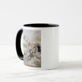 Ein Aufruhr der französischen Anarchisten in Tasse (Vorderseite Links)