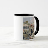 Ein Aufruhr der französischen Anarchisten in Tasse (VorderseiteRechts)
