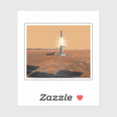 Ein aufsteigendes Fahrzeug Verlasse Mars. 2 Aufkleber (Blatt)