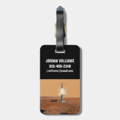 Ein aufsteigendes Fahrzeug Verlasse Mars. 2 Gepäckanhänger (Rückseite vertikal)