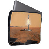 Ein aufsteigendes Fahrzeug Verlasse Mars. 2 Laptopschutzhülle (Vorne Rechts)
