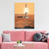 Ein aufsteigendes Fahrzeug Verlasse Mars. 2 Leinwanddruck (Insitu (Wohnzimmer))